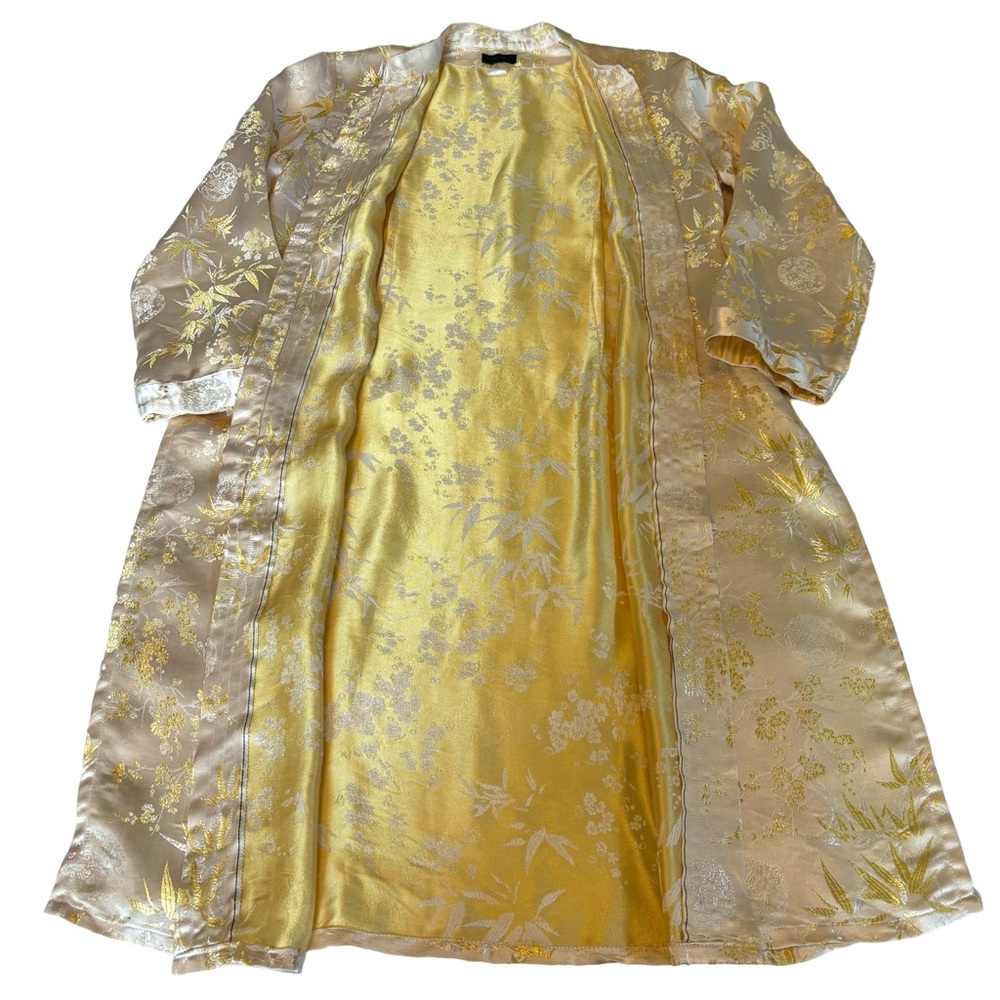 Vintage‎ Asian Silk Embroidered Brocade Coat